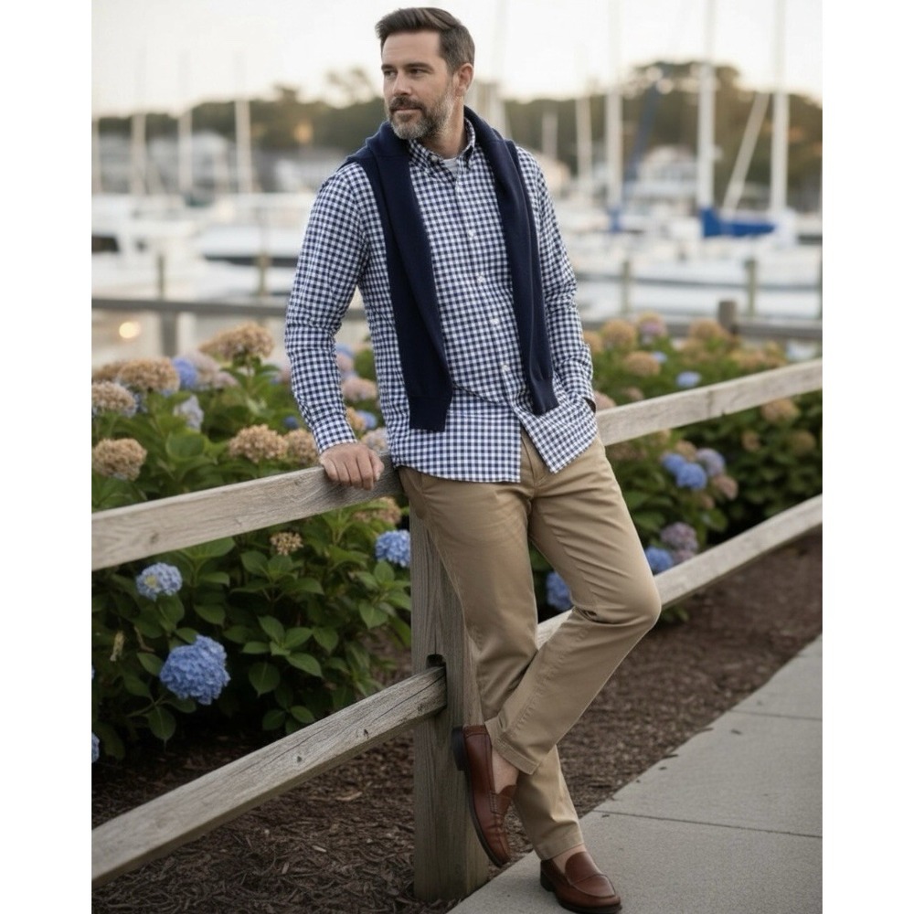 Vineyard Vines Performance Nylon Gingham Button D… - image 6